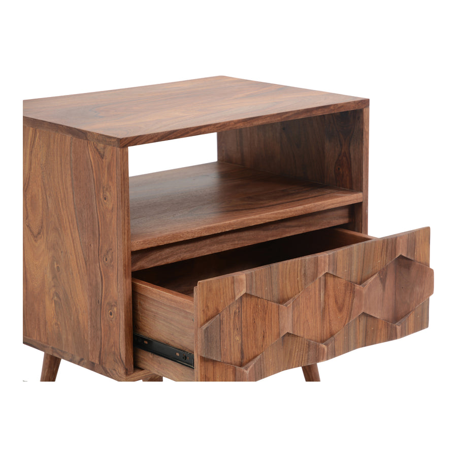 Moe's Home O2 Nightstand in Natural (22' x 22' x 16') - BZ-1022-24