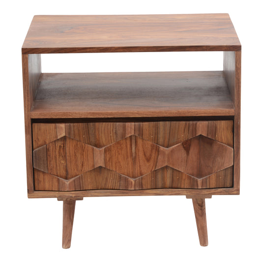 Moe's Home O2 Nightstand in Natural (22" x 22" x 16") - BZ-1022-24