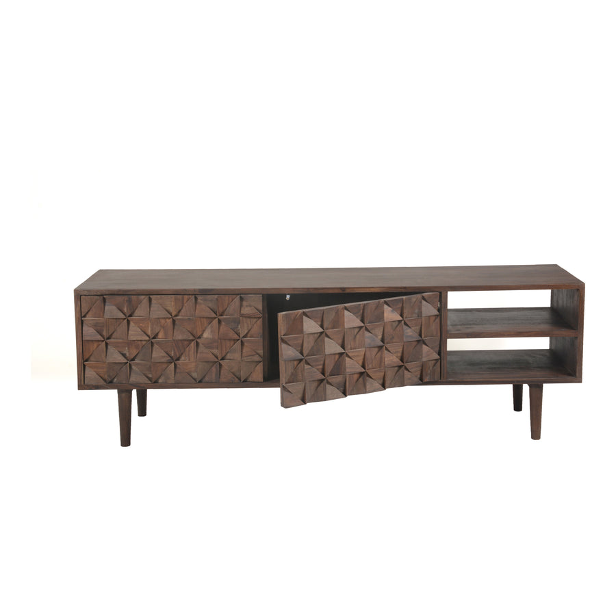 Moe's Home Pablo Media Console in Brown (18' x 55' x 14') - BZ-1040-03