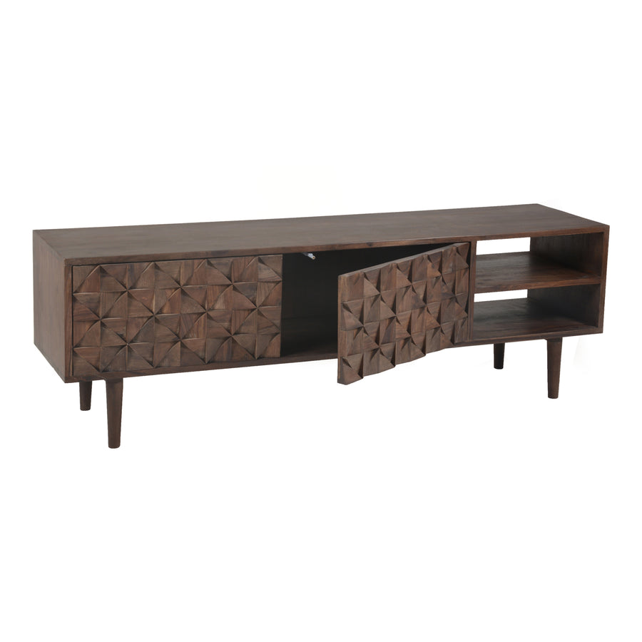 Moe's Home Pablo Media Console in Brown (18' x 55' x 14') - BZ-1040-03