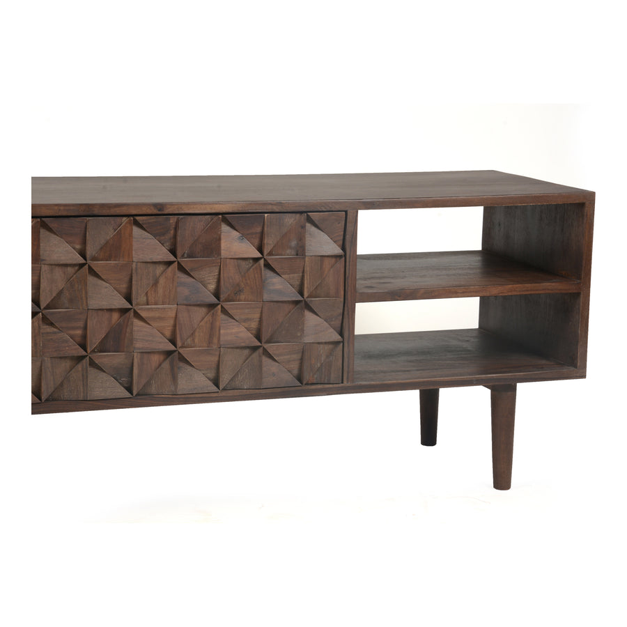 Moe's Home Pablo Media Console in Brown (18' x 55' x 14') - BZ-1040-03