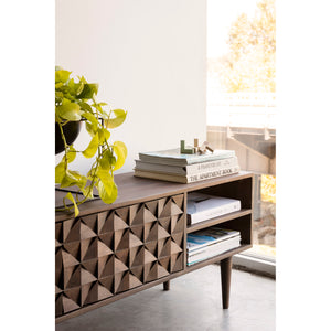 Moe's Home Pablo Media Console in Brown (18' x 55' x 14') - BZ-1040-03