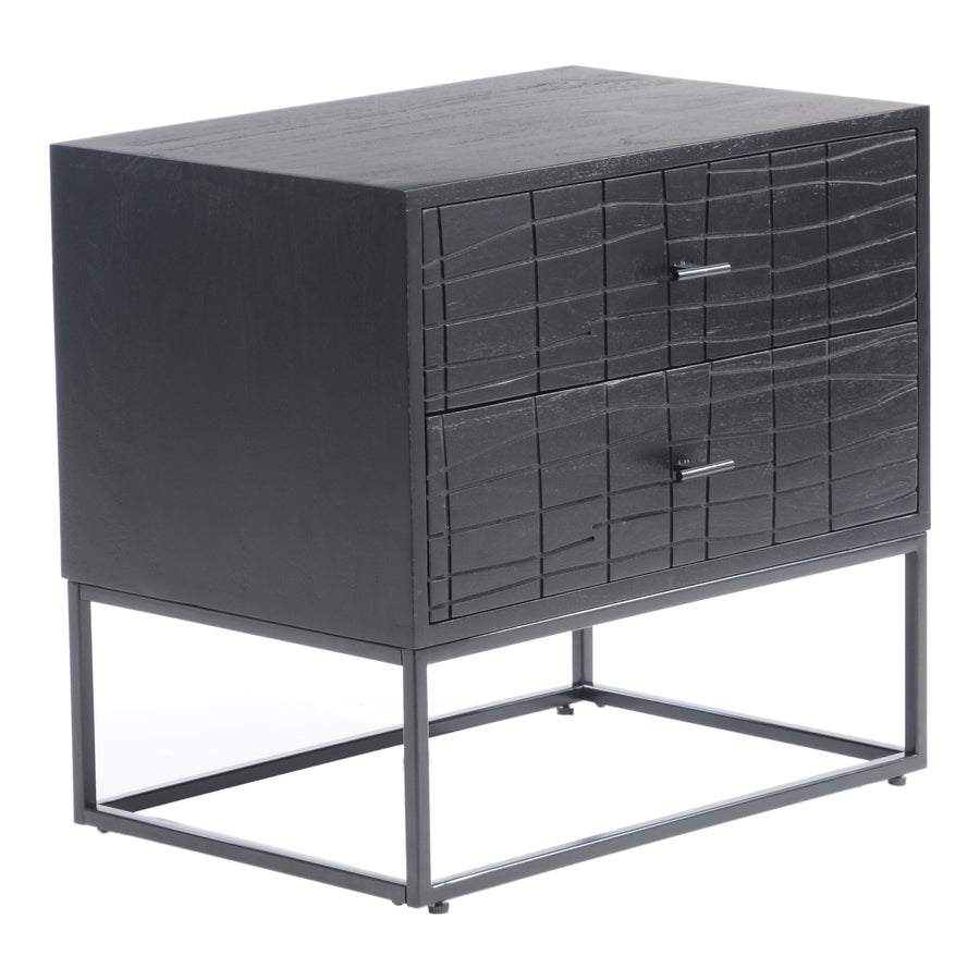 Moe's Home Atelier Nightstand in Black (21.5' x 23.5' x 15.5') - BZ-1112-02