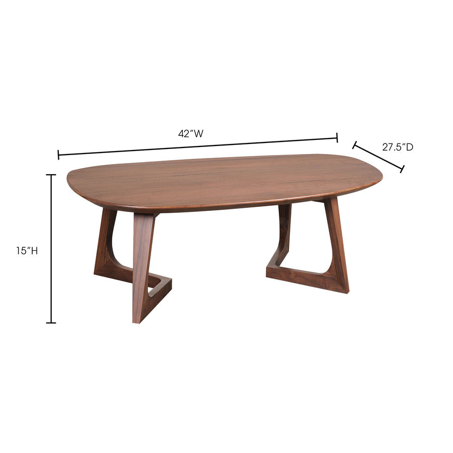 Moe's Home Godenza Coffee Table in Brown (15' x 42' x 27.5') - CB-1005-03