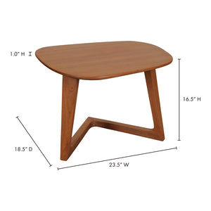 Moe's Home Godenza End Table in Walnut Brown (16.5' x 24' x 18.5') - CB-1018-03