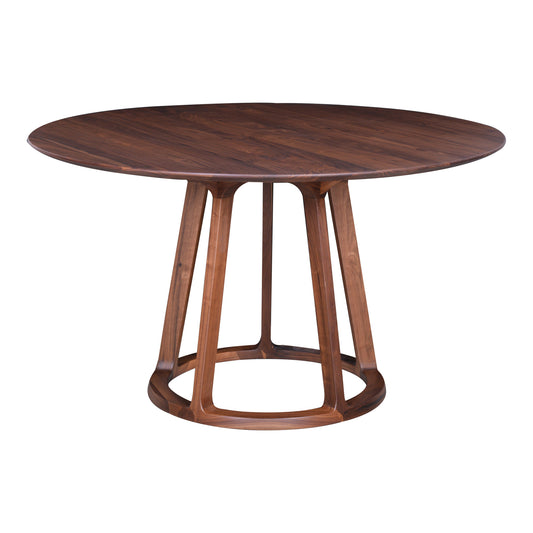 Moe's Home Aldo Dining Table in Walnut (30" x 47" x 47") - CB-1027-03