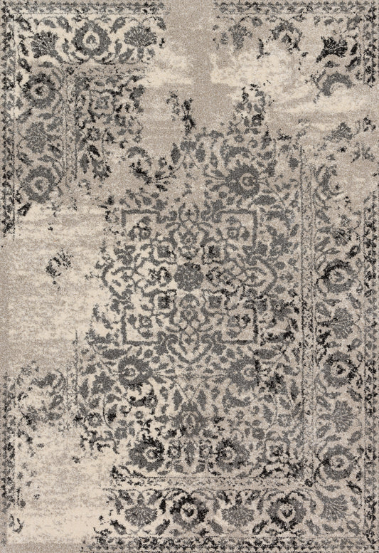 Emory Rug in Ivory & Charcoal