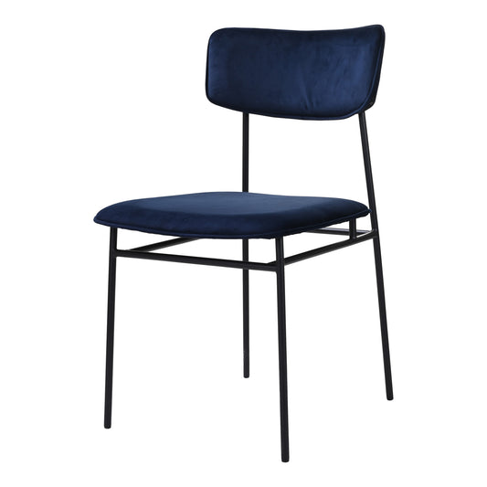 Moe's Home Sailor Dining Chair in Blue (33.85" x 18.7" x 22.5") - EQ-1016-26