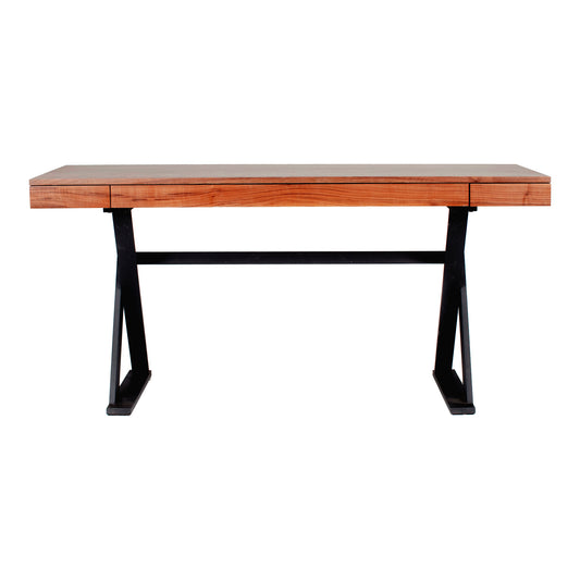 Moe's Home Reale Desk in Walnut Brown (29.5" x 63" x 26") - ER-1030-21