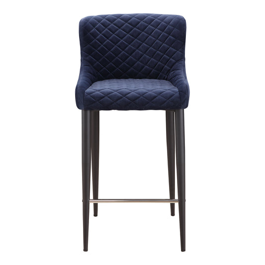 Moe's Home Etta Counter Stool in Dark Blue (37" x 17" x 21.5") - ER-2048-46