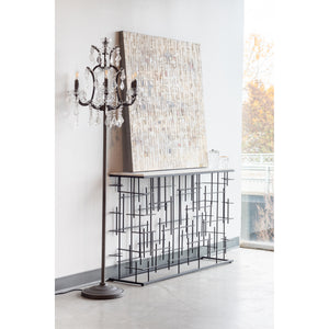 Moe's Home Matrix Console Table in Grey (30' x 48' x 12') - FI-1002-02