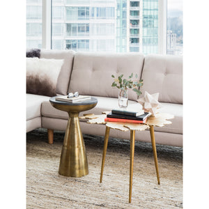Moe's Home Amoeba Accent Table in Gold (20' x 28' x 24') - FI-1006-32