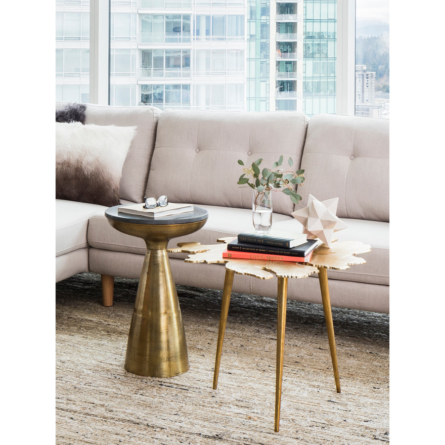 Moe's Home Amoeba Accent Table in Gold (20' x 28' x 24') - FI-1006-32