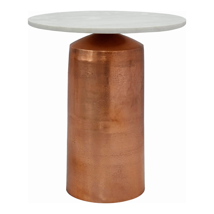 Moe's Home Jackie Accent Table in White (22.5' x 19.5' x 19.5') - FI-1093-18