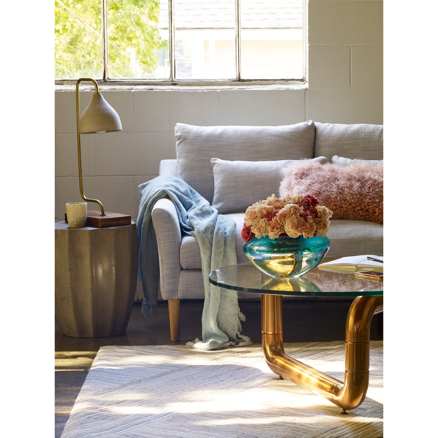 Moe's Home Calista Sofa in Grey (27.5' x 82.5' x 34.5') - FN-1034-34