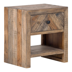 Moe's Home Teigen Nightstand in Brown (23.75' x 21.75' x 15.75') - FR-1005-03