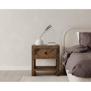 Moe's Home Teigen Nightstand in Brown (23.75' x 21.75' x 15.75') - FR-1005-03