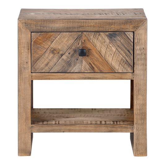 Moe's Home Teigen Nightstand in Brown (23.75" x 21.75" x 15.75") - FR-1005-03