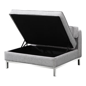 Moe's Home Covella Sectional in Grey (25' x 40' x 37') - FW-1003-29