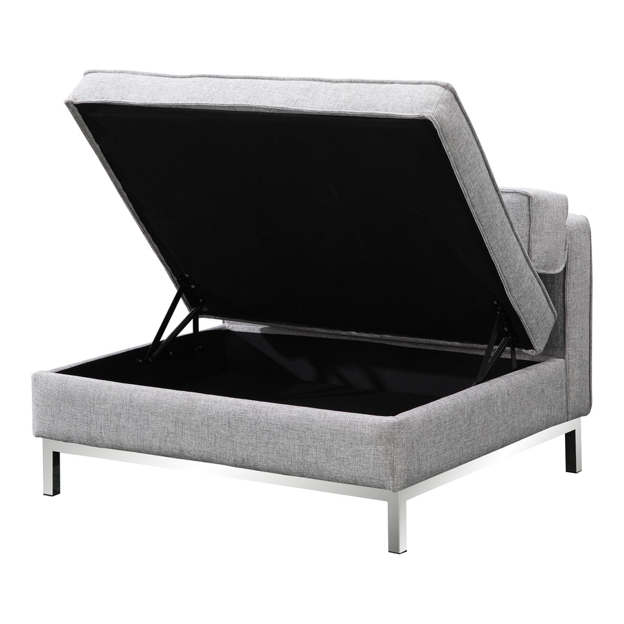 Moe's Home Covella Sectional in Grey (25' x 40' x 37') - FW-1003-29