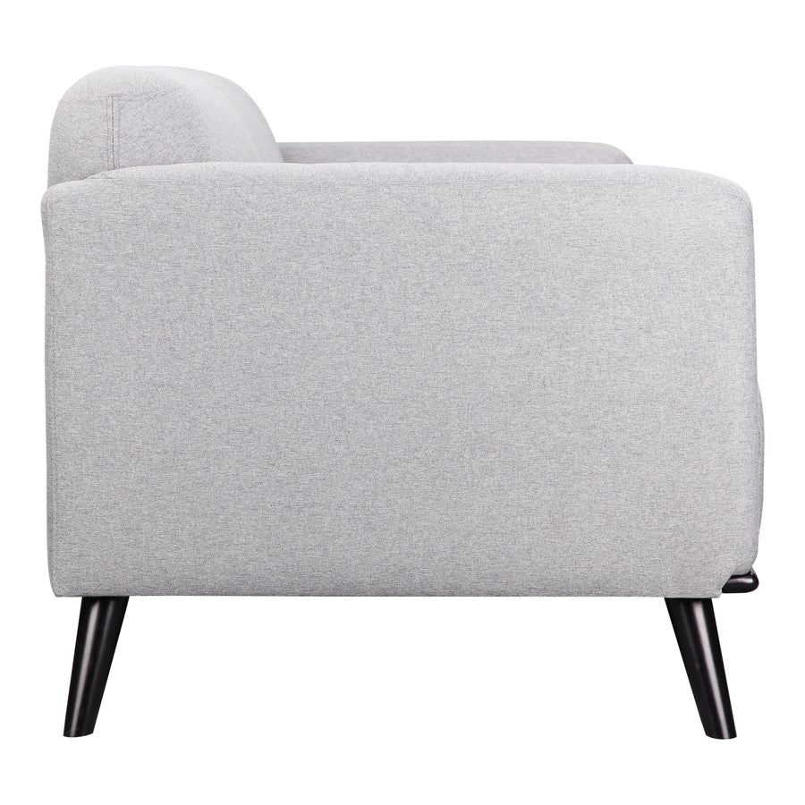 Moe's Home Peppy Sofa in Grey (30.5' x 76' x 34.5') - FW-1006-15