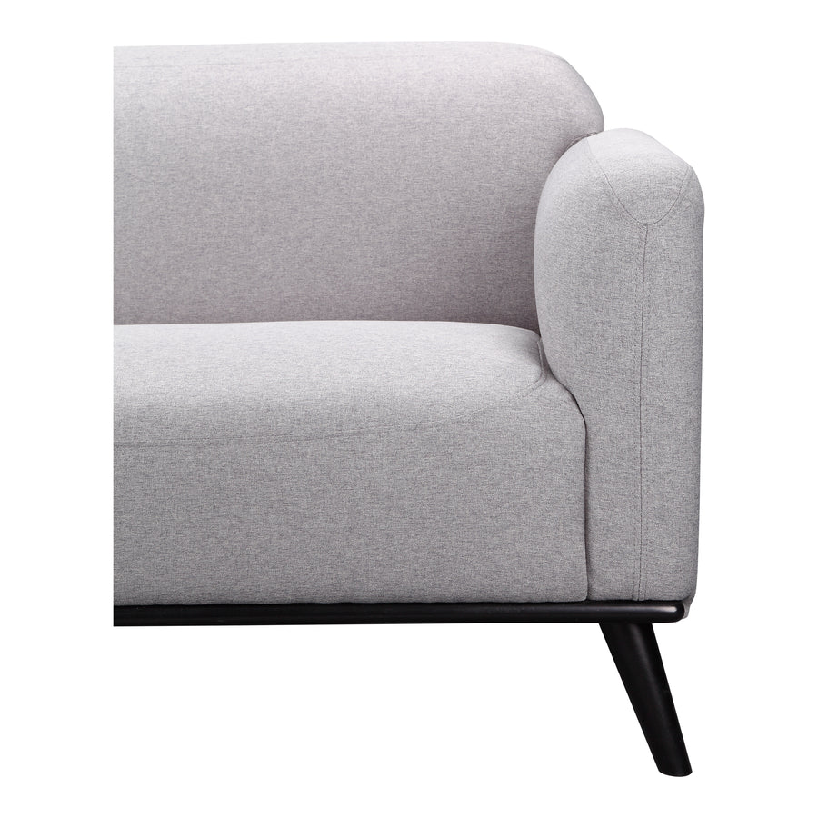 Moe's Home Peppy Sofa in Grey (30.5' x 76' x 34.5') - FW-1006-15