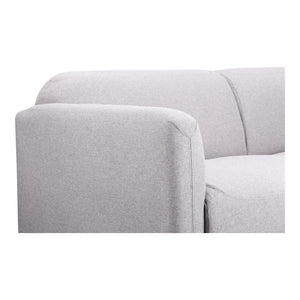 Moe's Home Peppy Sofa in Grey (30.5' x 76' x 34.5') - FW-1006-15