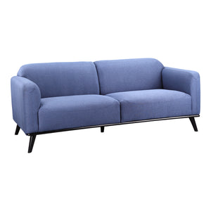 Moe's Home Peppy Sofa in Blue (30.5' x 76' x 34.5') - FW-1006-26