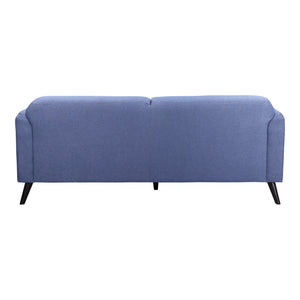 Moe's Home Peppy Sofa in Blue (30.5' x 76' x 34.5') - FW-1006-26