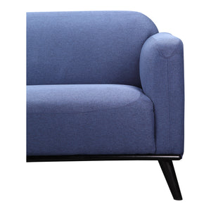 Moe's Home Peppy Sofa in Blue (30.5' x 76' x 34.5') - FW-1006-26