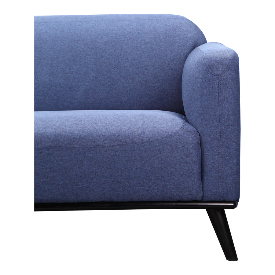 Moe's Home Peppy Sofa in Blue (30.5' x 76' x 34.5') - FW-1006-26