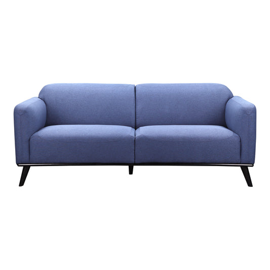 Moe's Home Peppy Sofa in Blue (30.5" x 76" x 34.5") - FW-1006-26