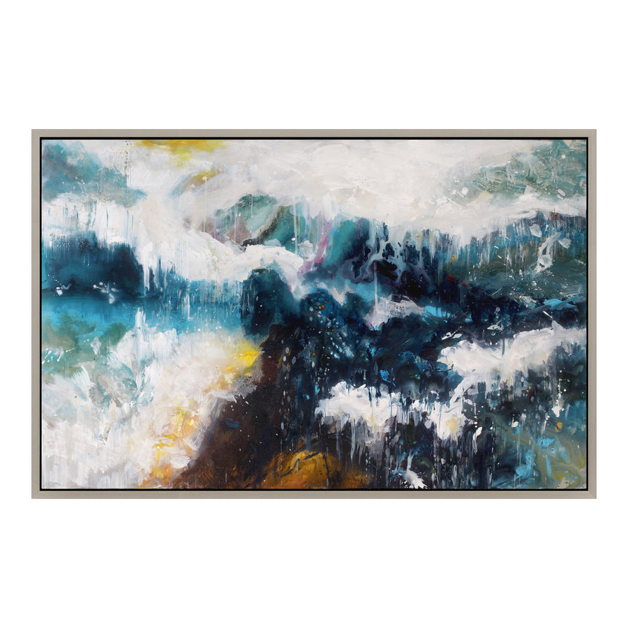 Moe's Home Whitecaps Painting in Multicolor (36' x 55' x 2.5') - FX-1142-37