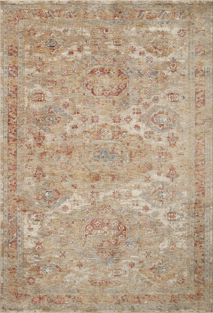 Gaia Rug in Gold & Taupe