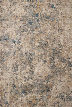 Gaia Rug in Taupe & Denim