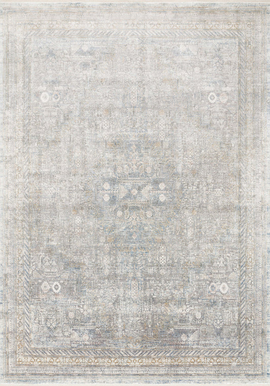 Gemma Rug in Silver & Multi