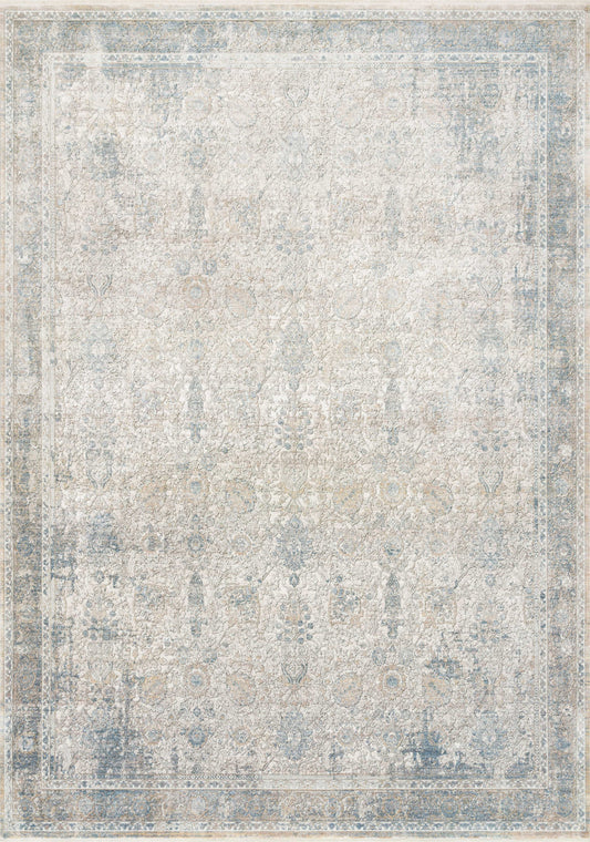 Gemma Rug in Sky & Ivory