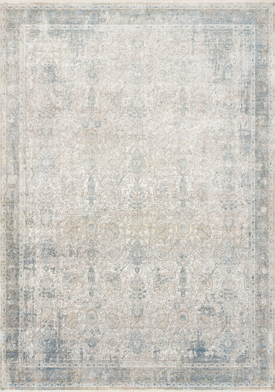 Gemma Rug in Sky & Ivory