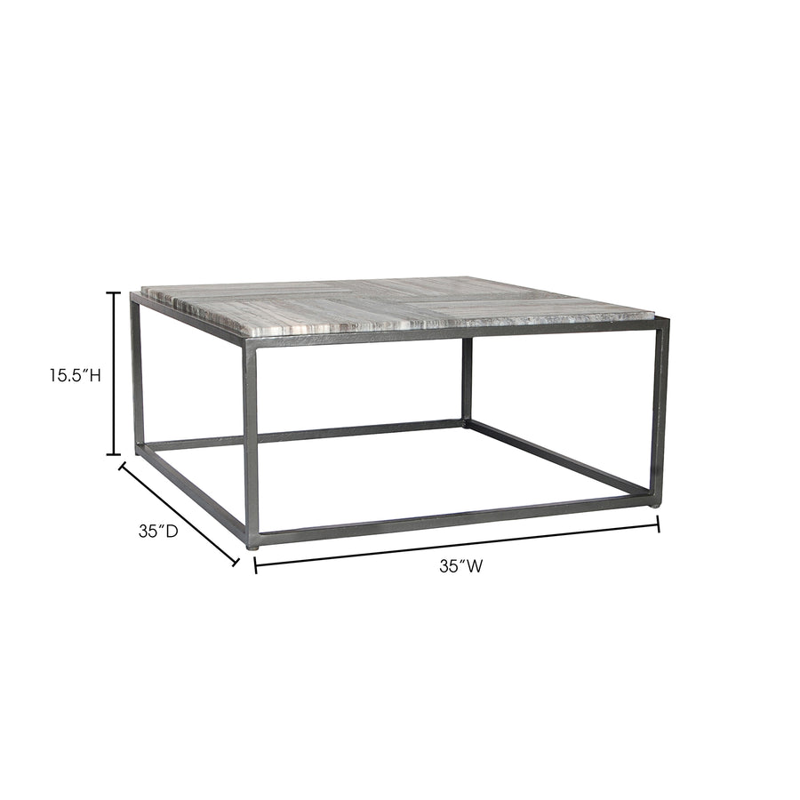 Moe's Home Winslow Coffee Table in Grey (16' x 35' x 35') - GK-1002-15