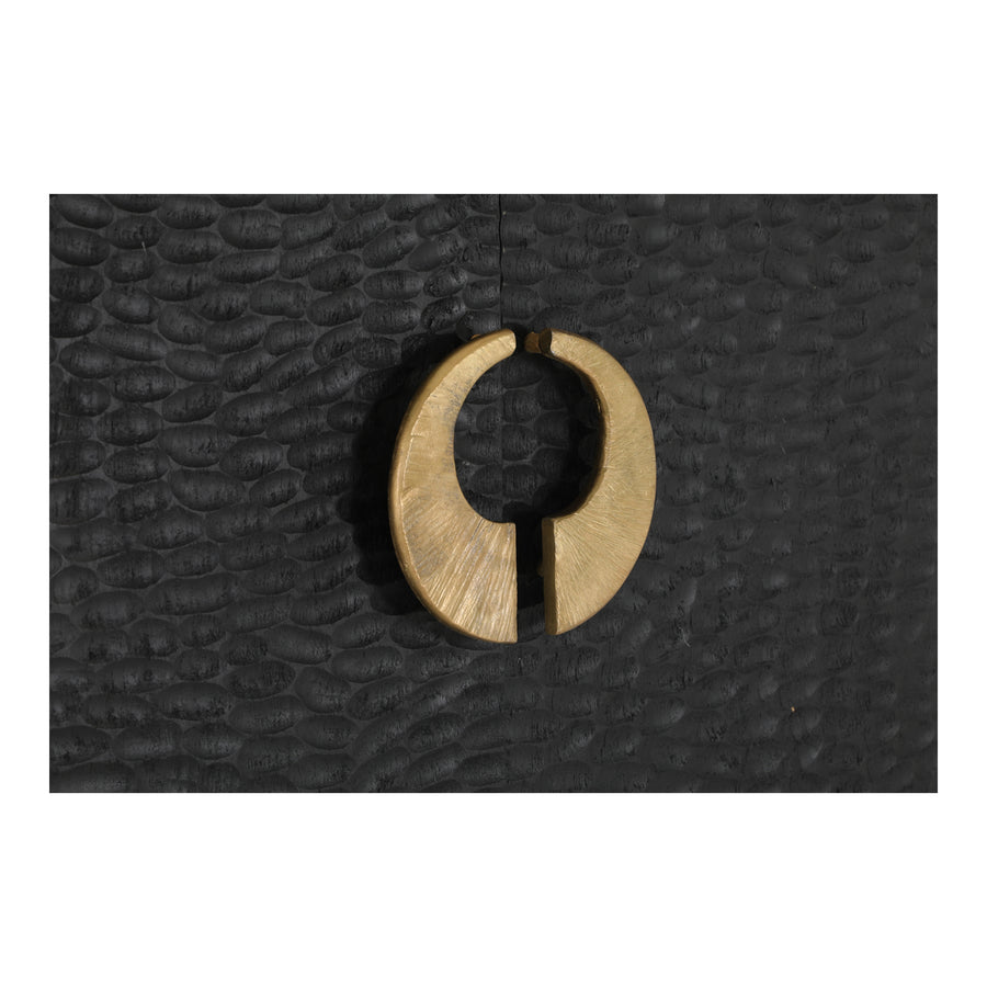 Moe's Home Hope Storage Cabinet in Black (70.4' x 36.4' x 19.5') - GK-1014-02