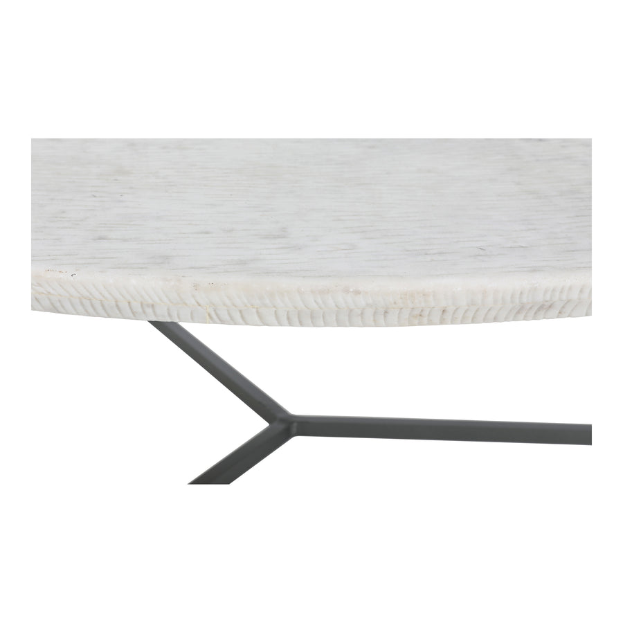 Moe's Home Chloe Coffee Table in White (15' x 48' x 48') - GK-1110-18
