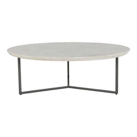 Moe's Home Chloe Coffee Table in White (15" x 48" x 48") - GK-1110-18