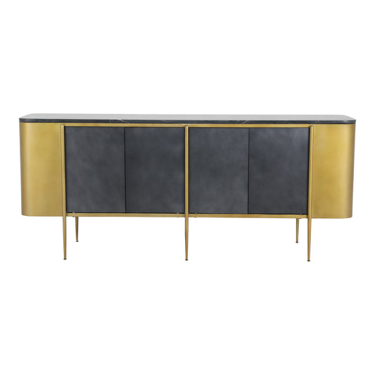 Moe's Home Gatsby Sideboard in Gold & Black (30" x 72.5" x 17.5") - GK-1111-51