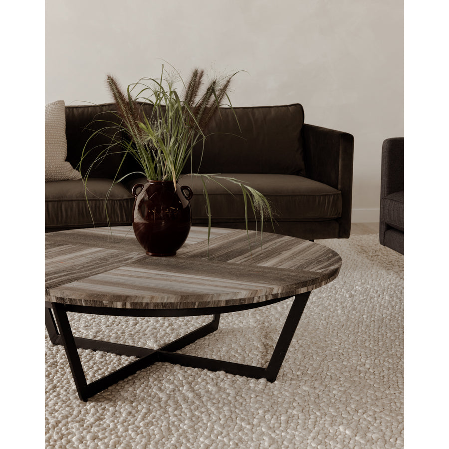 Moe's Home Zelda Coffee Table in Grey (15' x 48' x 48') - GK-1113-15