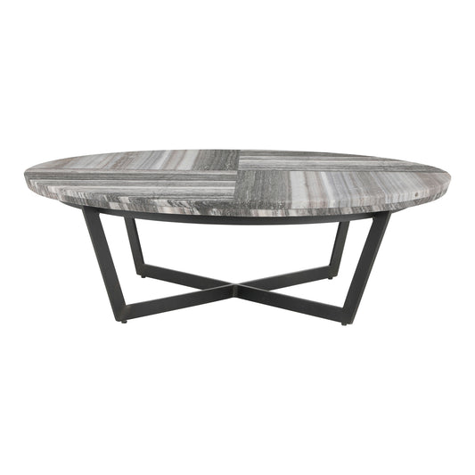 Moe's Home Zelda Coffee Table in Grey (15" x 48" x 48") - GK-1113-15