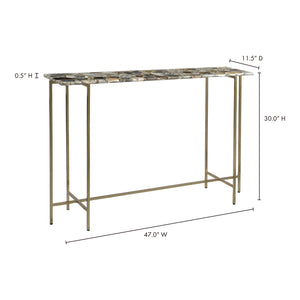 Moe's Home Agate Console Table in Multicolor (30' x 47' x 11.5') - GZ-1006-37