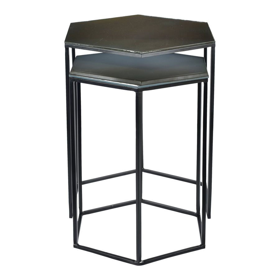Moe's Home Polygon Accent Table in Black (21' x 16' x 18.5') - GZ-1008-02