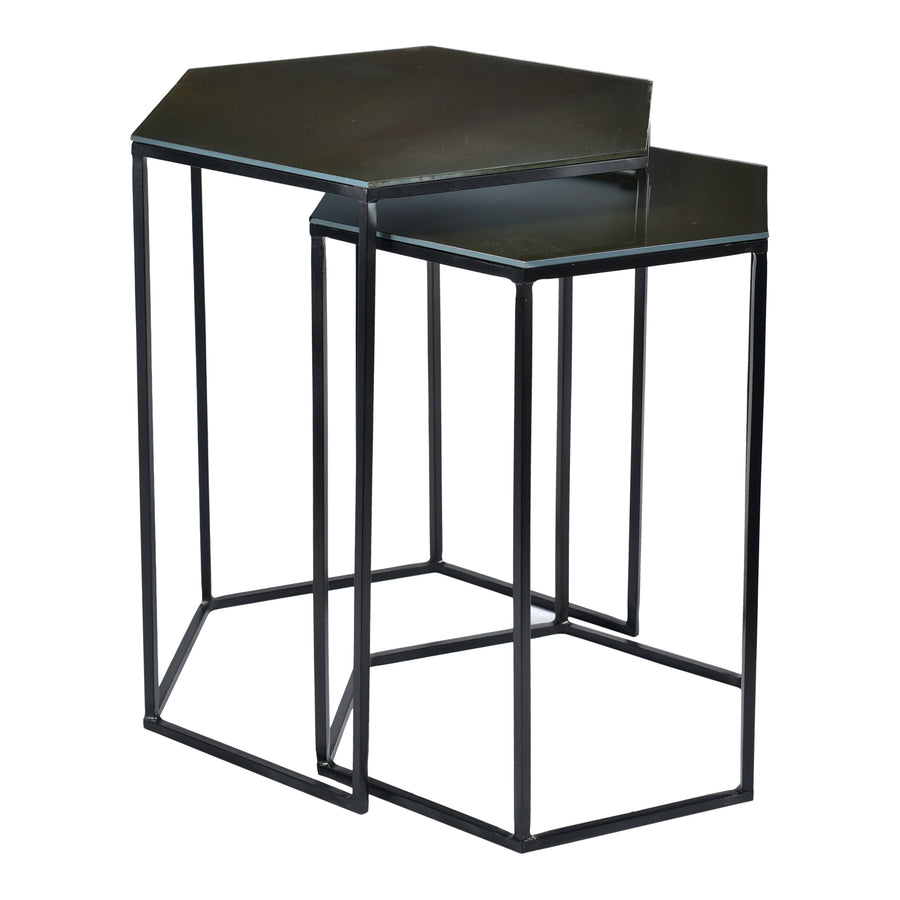 Moe's Home Polygon Accent Table in Black (21' x 16' x 18.5') - GZ-1008-02