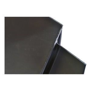 Moe's Home Polygon Accent Table in Black (21' x 16' x 18.5') - GZ-1008-02