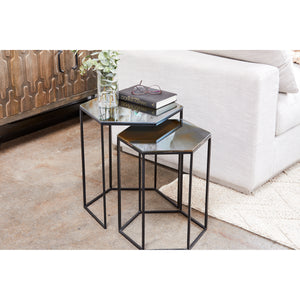 Moe's Home Polygon Accent Table in Black (21' x 16' x 18.5') - GZ-1008-02
